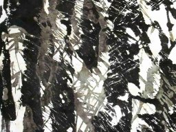 S024 夏雨墨---大地聲雷 138x69cm 水墨、紙本 2007